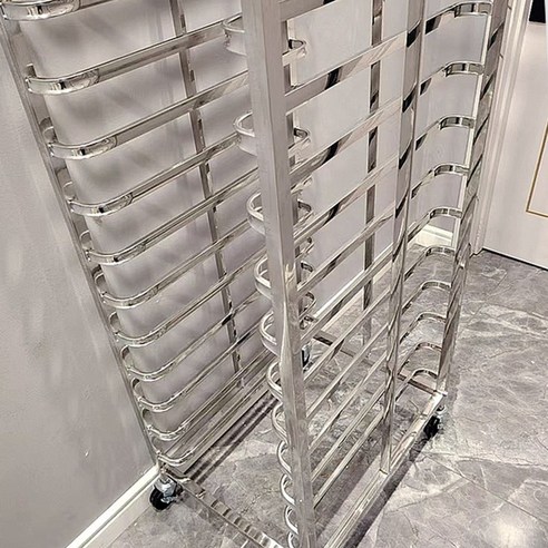 효율적인 베이킹 공간, 깔끔한 주방, 12단 스테인리스 빵렉