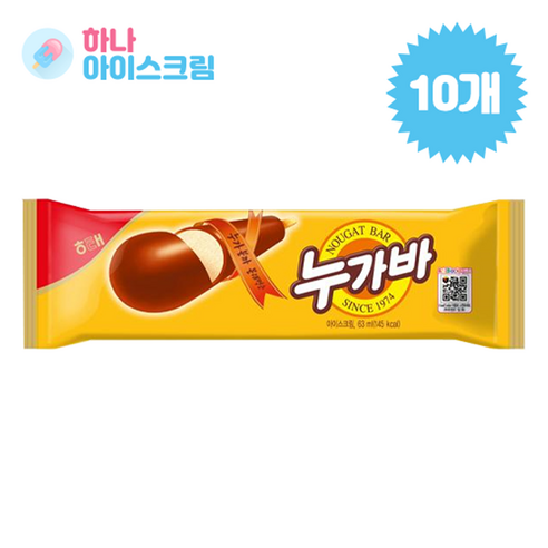 해태 누가바 10개 아이스크림, 63ml