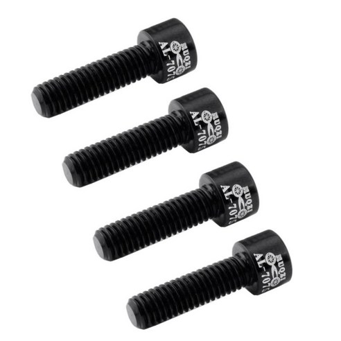 4pcs 산 MTB 자전거 머리 M5x17mm 볼트 나사 Ti 나사 교체 블루, 블랙, M5 17MM, 알루미늄 합금