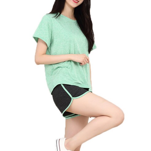 이푼아이 여성용 트레이닝 돌핀팬츠 상하의 세트