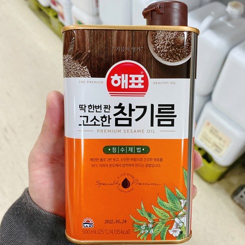 사조해표 고소한 참기름 500ml, 1개