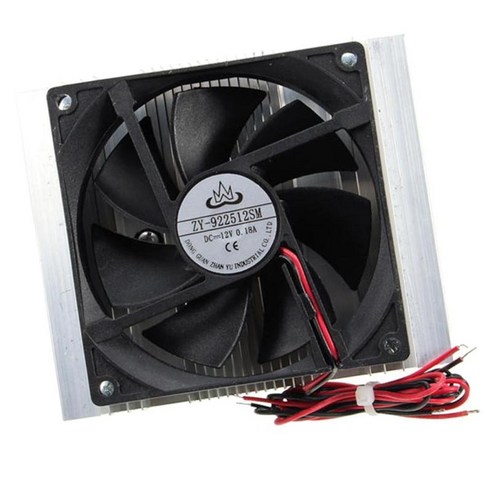반도체 쿨러 싱크 DC12V 5A 50W DIY 반도체 냉각 시스템 키트, 설명, 블랙 화이트, 플라스틱