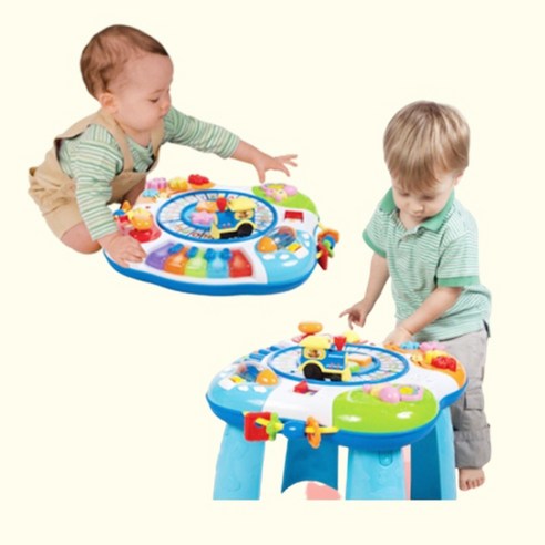러닝테이블 러닝테이블 아기놀이테이블, 블루, 혼합