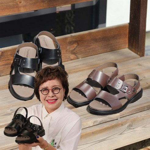 [인포굿] 쏘르망 일라이트 소가죽 샌들