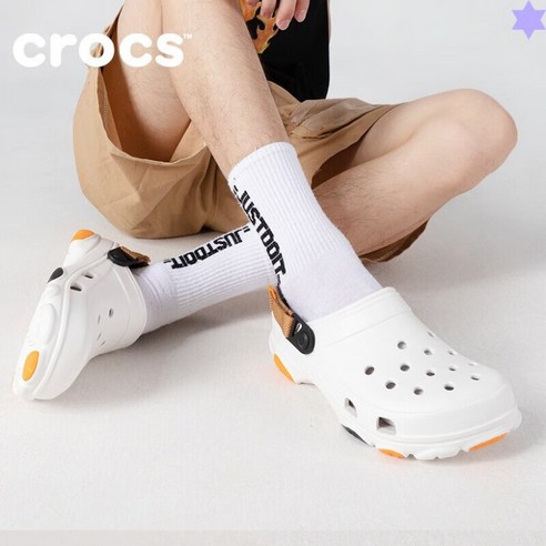 정품 크록스 클래식 올터레인 클로그 슬리퍼 샌들 화이트 206340-94S