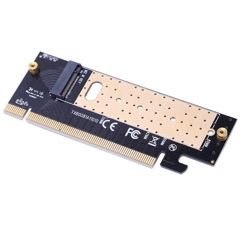 M.2 NVME SSD 어댑터 M2 - PCIE 3.0 x16 컨트롤러 카드 M 키 인터페이스 지원 PCI Express 3.0 x4 2230-2280 크기, 하나, 검정