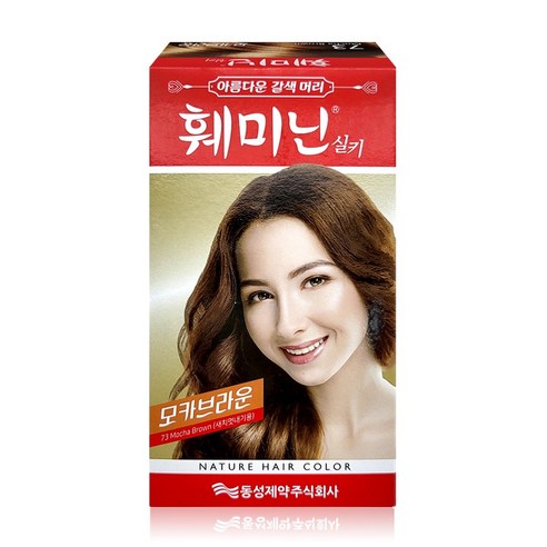 동성제약 아름다운 갈색머리 훼미닌 실키 염색약 73호 모카브라운, 1개