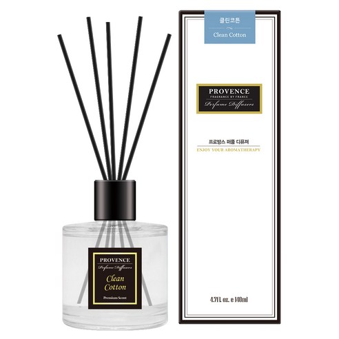프로방스 퍼퓸 디퓨져 140ml, 클린코튼, 1개