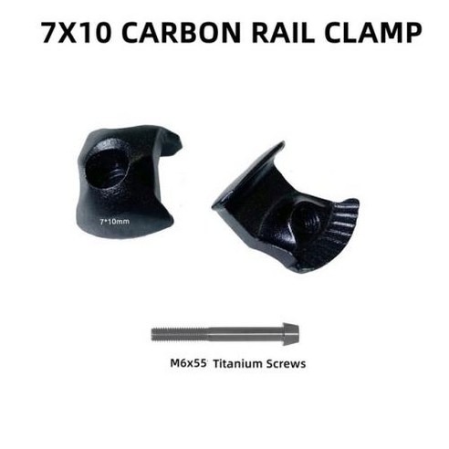 MTB 자전거 핸들 그립 손잡이 에르고노믹 바엔드그립 초경량, 1개 아르곤그립 11 타원형 탄소 시트포스트 클램프 탄소 새들 레일 부품 시트포스트 클램프 스콧 아르곤 세르벨로 로드 바이크에 적합 79 710mm, 1) 7X10 with Steel bolt, 1개
