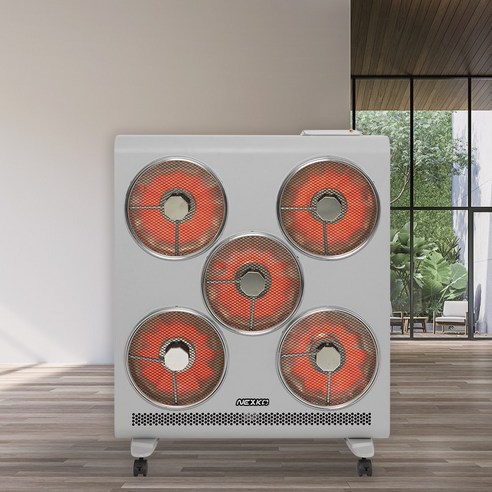 넥스코 전기히터 난로, 대형 하이라이트 난방기, 업소용, 산업용 공장, 3구, 5구