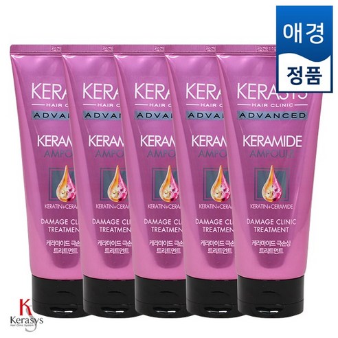 케라시스 케라마이드 극손상 헤어 트리트먼트, 200ml, 5개