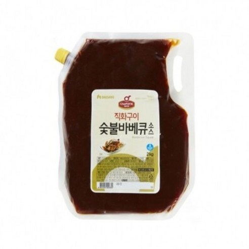 쉐프원 숯불 바베큐 소스 업소용 대용량 직화구이 2kg, 쉐프원 직화구이 숯불 바베큐 소스 2kg, 1개 이츠웰맛있는바베큐소스