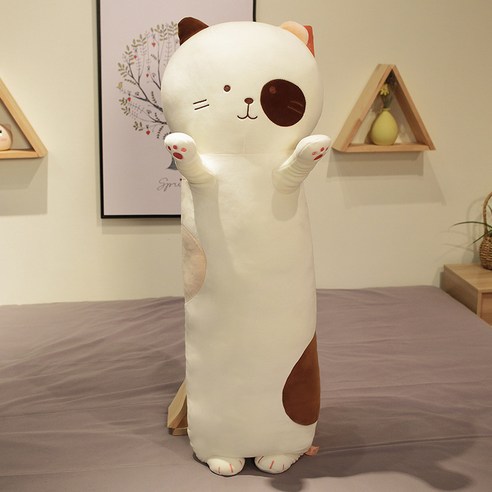 앤티키 모찌 고양이 캐릭터 바디필로우, 삼색이