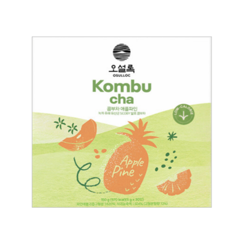오설록 콤부차 애플파인 10p, 5g, 10개입, 6개