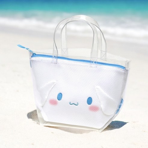 시나모롤과 함께하는 시원한 여름, 산리오 메쉬 투명 수영가방