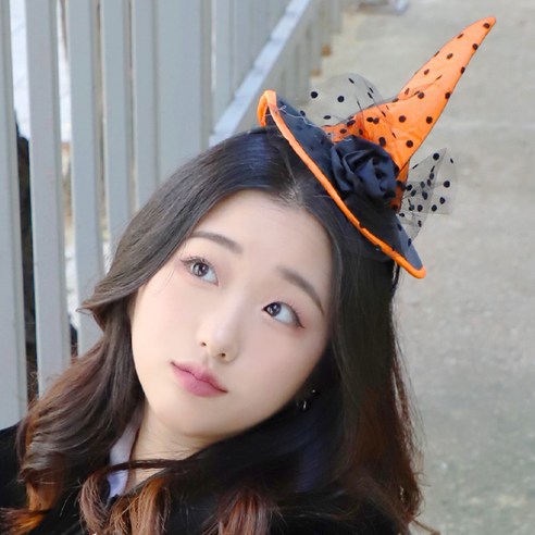 23 할로윈 머리띠 헤어밴드, 1개, 05_마녀모자 머리띠 (퍼플)