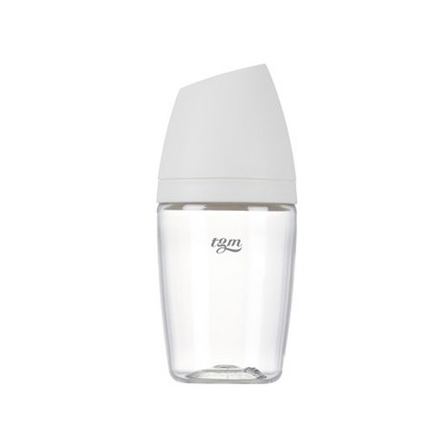 티지엠 트라이탄 쌀알 젖병 240ml (젖꼭지 포함), 240ml_퓨어화이트, 1개