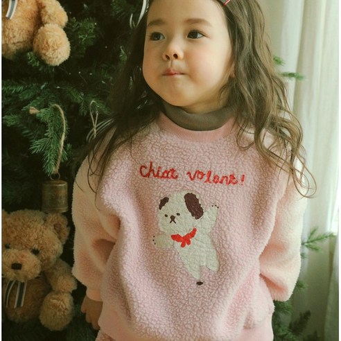 [마르디엠버] 귀여운 강아지 디자인의 포근한 덤블 맨투맨 마르디맨투맨