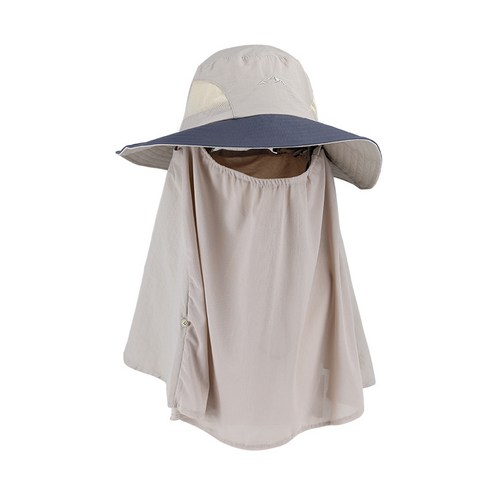 양산 방풍 등산 모자, 카키색, 조절가능