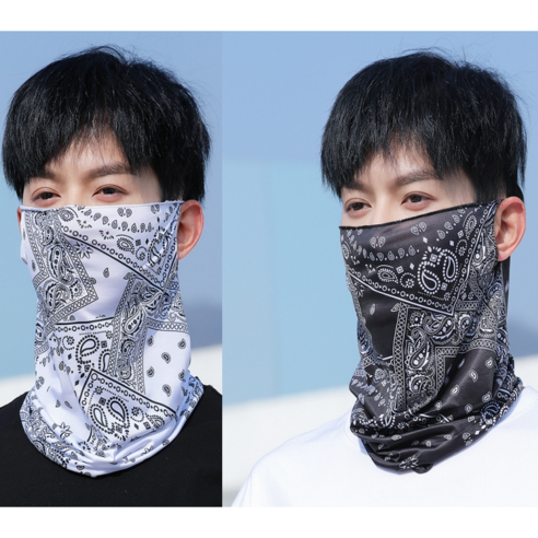 비나비 사계절용 자외선 얼굴 보호 스포츠 귀걸이형 멀티 스카프 1+1, 99, 2개