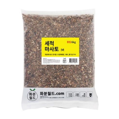 화분월드 세척 마사토 6kg 중립, 1개