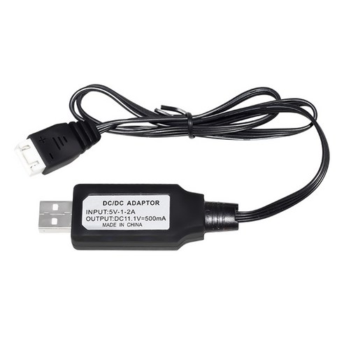 올칩 11.1V 리튬 배터리용 XH-4P USB 충전기 RC카 드론 보트 호환 충전 케이블, 1개, (CX-20) 11.1v USB충전기