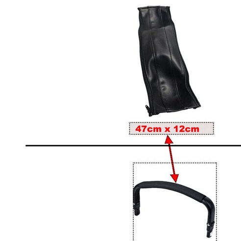 유모차 손잡이 커버 장갑 워머 Bugaboo cameleon용 핸들 카멜레온 1 2 3/3 플러스 액세서리 Pu 가죽 케이스 팔걸이 범퍼, [23] 1 pair brown hook 부가부비3 Best Top5