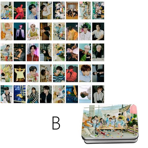 엔시티 NCT 127 포카 3집 앨범 Sticker 굿즈 포터카드 40장 +틴케이스 2종세트, B