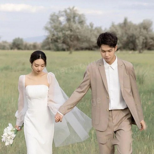 [웨딩나우ㅣ강추] 화려하고 우아한 야외 스냅드레스: 매혹적인 셀프 웨딩을 위한 최적의 선택 [WeddingNOWㅣ인기상품]