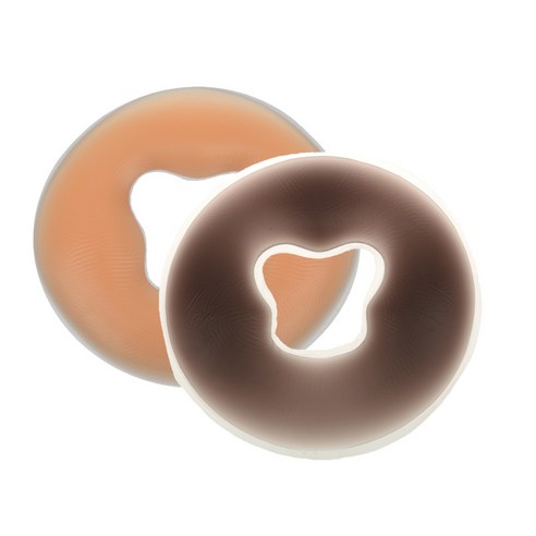 마사지 테이블 침대에 대 한 크래들 쿠션 베개 아래로 2pcs 스파 실리콘 젤 얼굴, 설명, 커피 스킨 컬러