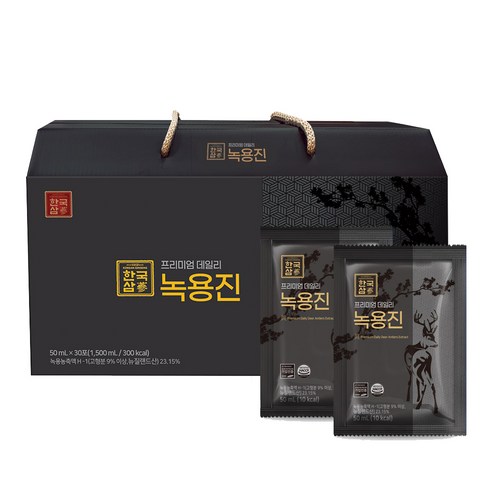 한국삼 프리미엄 데일리 녹용진 (50ml x 30포), 1개, 1.5L