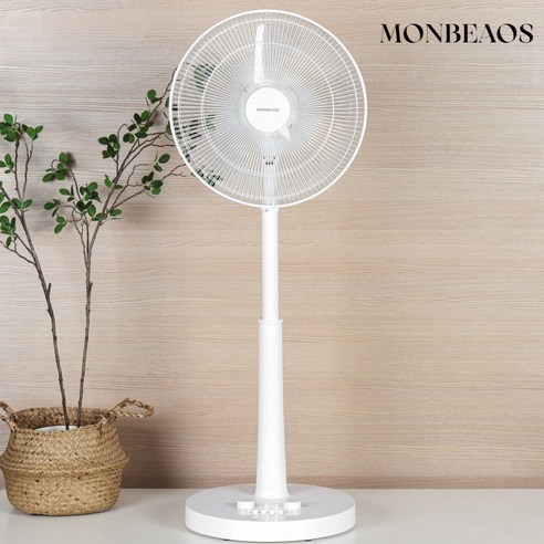 [25년형 키높이] 몽비오스 키높이 롱 스탠드 선풍기 35cm 5엽 가정용 업소용, MOS-14C[스탠다드]