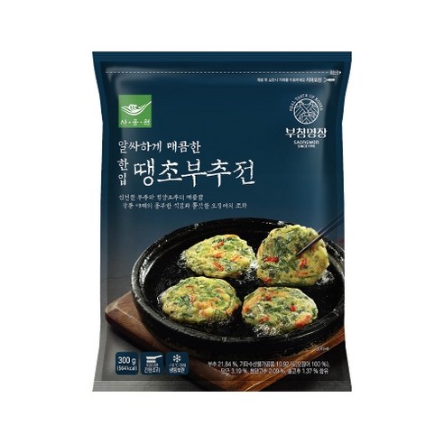 사옹원 한입 땡초부추전, 300g, 2개
