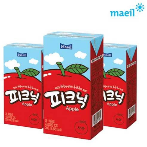 피크닉 사과 200ml, 144개 사과즙 Best Top5