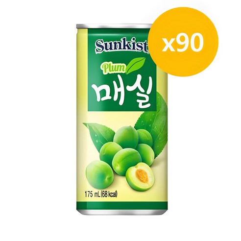 [달담박스]해태 썬키스트 매실 175ml 60캔, 60개