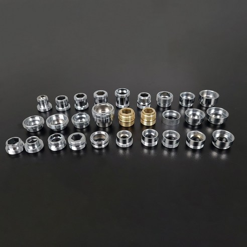 세면대어댑터 모음 19mm 21.2mm 15A 20A, 변환 어댑터 1~10, 9.내부나사 24mm to 22mm, 1개