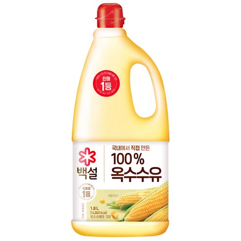 백설 옥수수유, 1.8L, 1개