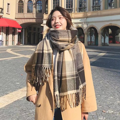 추천제품 허니데일 목도리 체크 롱 머플러 2color 소개