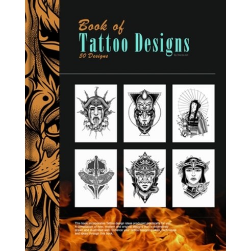 (영문도서) Book of Tattoo Designs: 50 Remarkable and Modern Tattoo Sketches Paperback, Independently Published, English, 9798732818253