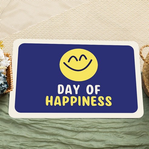 세어구트 굿스마일 빨아쓰는 규조토 발매트 40*60cm, DAY OF HAPPINESS