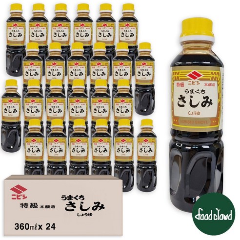 니비시 사시미 소유 일본 회간장, 360ml, 24개