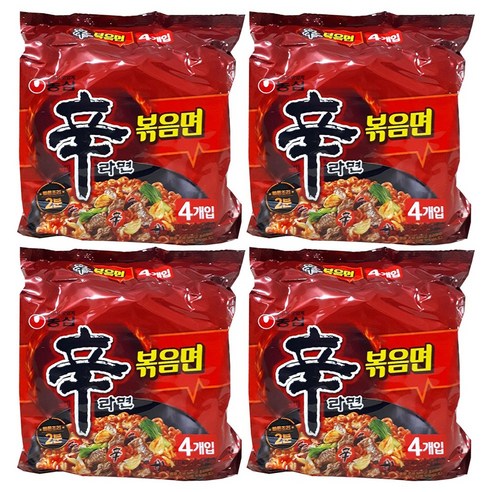 농심 신라면 볶음면 131gx16봉지, 16개