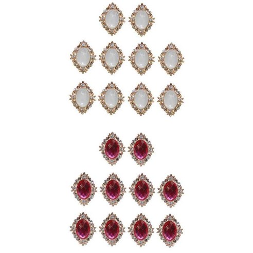 20X 크리스탈 Diamante 카보숑 플랫백 장식 웨딩 쥬얼리 찾기, 여러 가지 색상, 라인 석, 합금, 아크릴