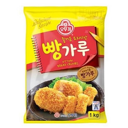 오뚜기 빵가루 1KG 자취 대용량 식자재 선물 튀김 제사 명절 부침개 간식, 1개