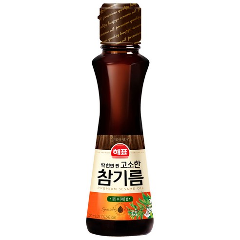 해표 고소한 참기름 320ml 1개 
가루/조미료/오일