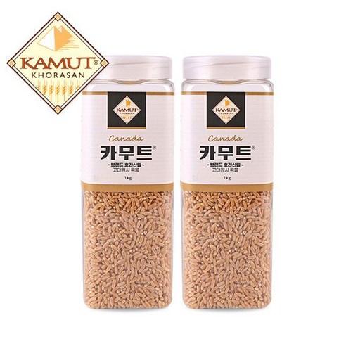   고대곡물 정품 카무트 쌀 1kg X 2개 (용기)