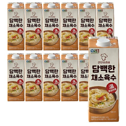 정식품 담백한 채소육수 950ml 4팩 정식품 채소육수 온요리용