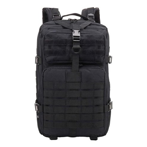배낭 여행 배낭 가방을 등반하는 튼튼한 큰 야외 스포츠 하이킹 배낭 여행 Haversack, 검은 색, 50x30x30cm., 나일론