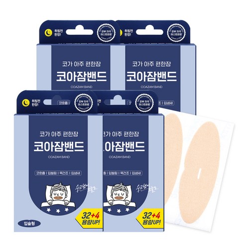 아텍스 코가 아주 편한잠 코아잠밴드, 입술형 36매입 4개