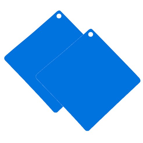 앤시오 실리콘 인덕션 보호 매트 2P, 2개, 블루